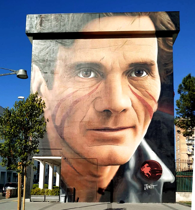 Murales Pier Paolo Pasolini a Scampia, Napoli - Jorit