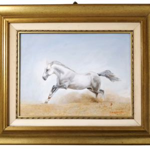 Dipinto Olio su tela: "Cavallo elegante e selvaggio"